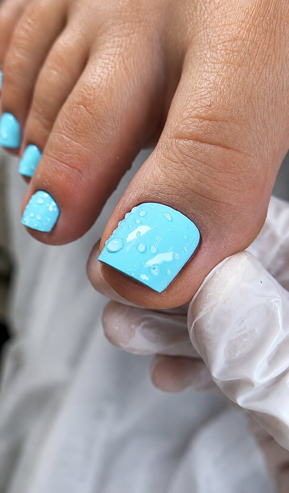 Blue Toe Nails