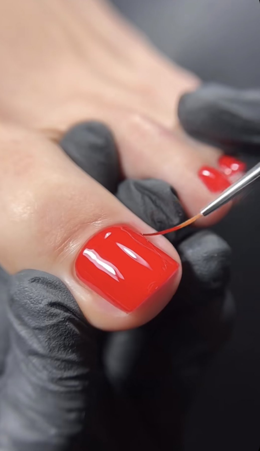 Red Pedicure